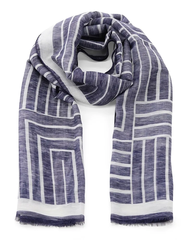 Altea Tuch mit Muster Blau