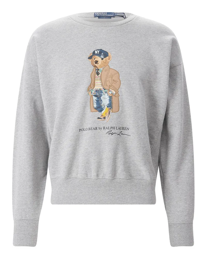 Ralph Lauren Sweatshirt aus Baumwoll-Mix Grau