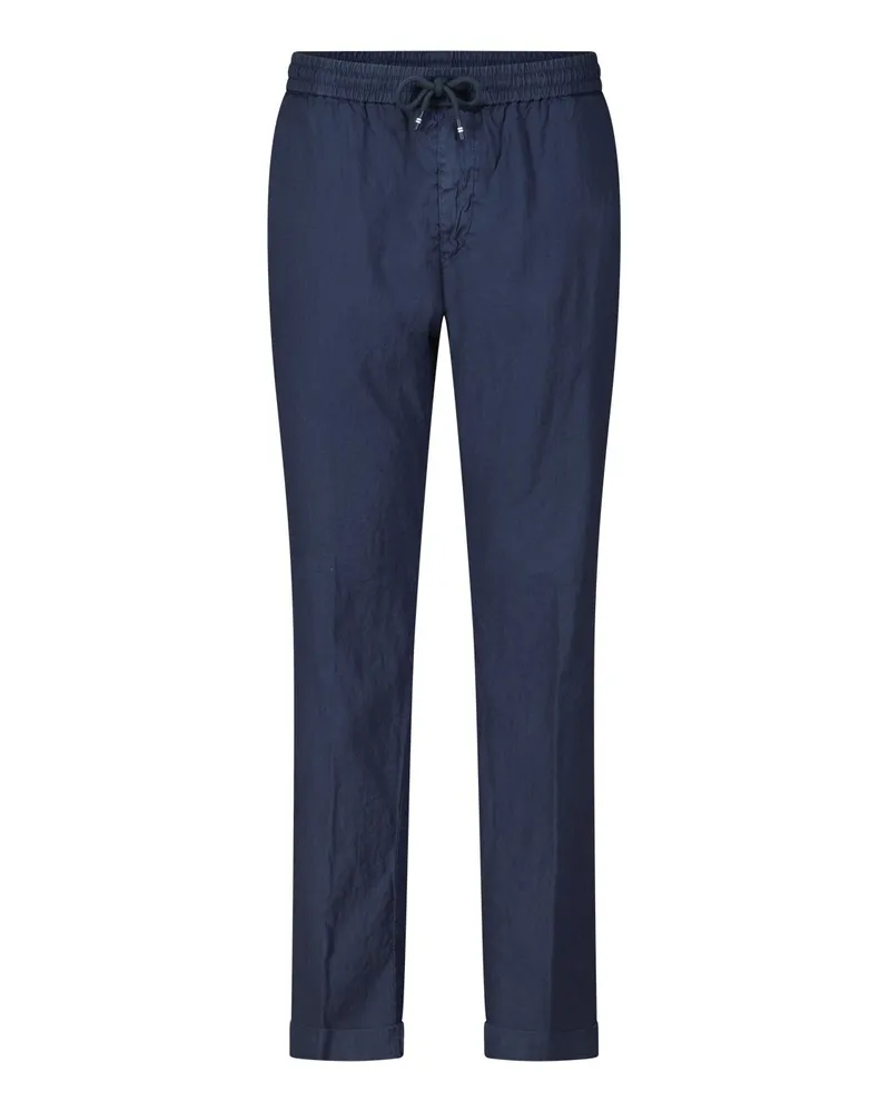 Mason's Stoffhose New York mit Leinen Dunkelblau