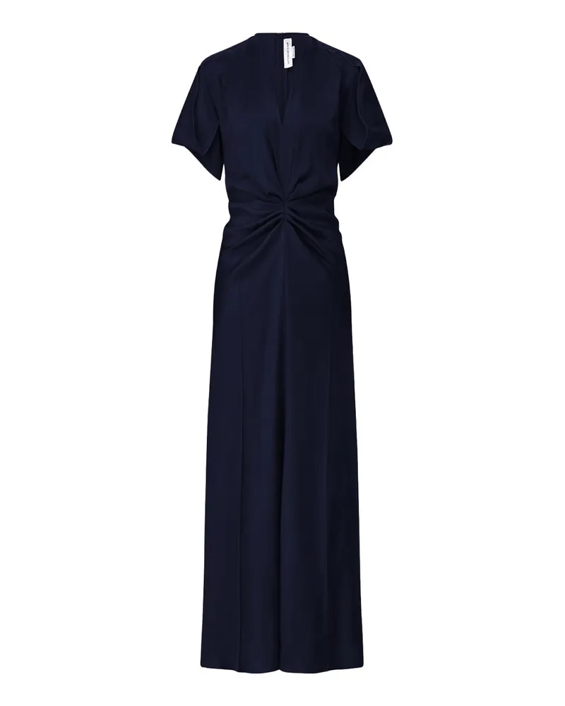 Victoria Beckham Maxikleid aus Satin Navy
