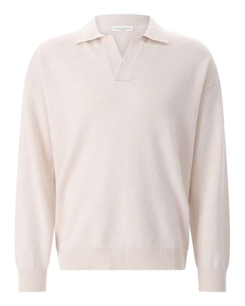 Roberto Collina Pullover aus Merinowolle Creme