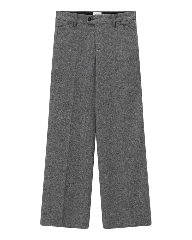 Closed Stoffhose Flye aus Schurwolle-Mix Grau