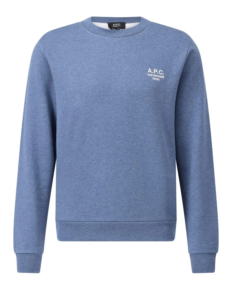 A.P.C. Sweater mit Logo Blau