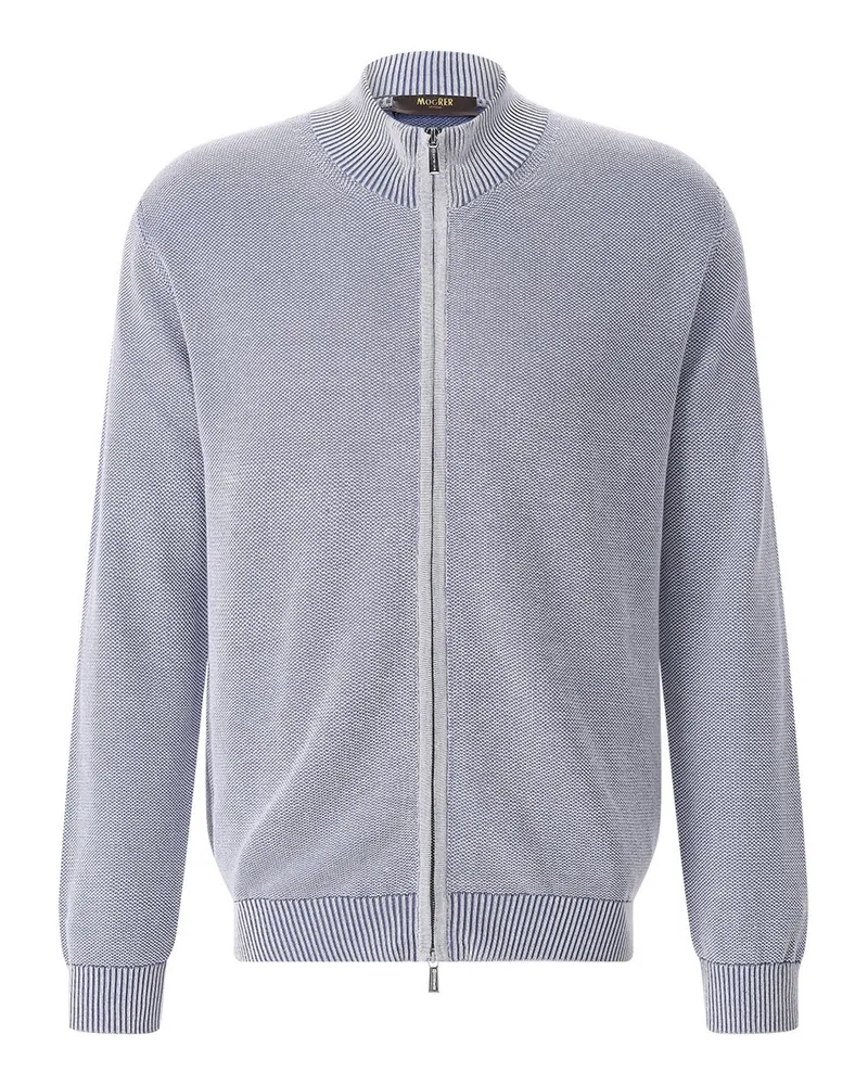 MOORER Strickjacke Urbino Weiß