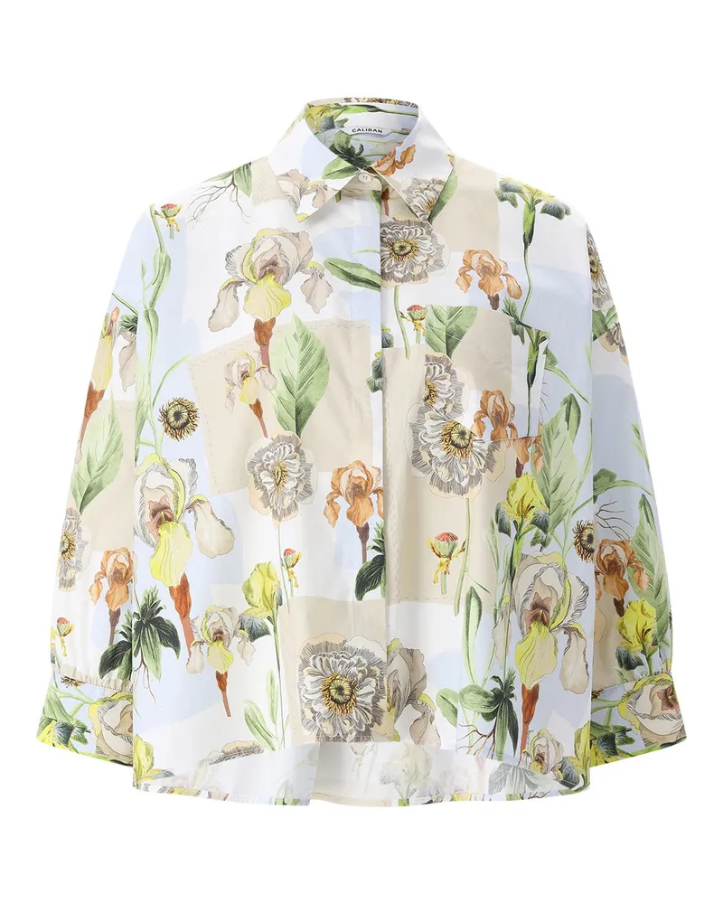 Caliban Hemdbluse mit Blumenmuster Multicolor
