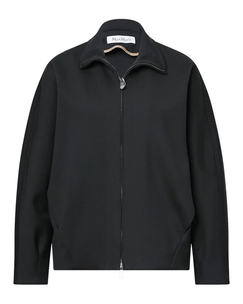 Max Mara Jacke Pala aus Jersey Dunkelblau