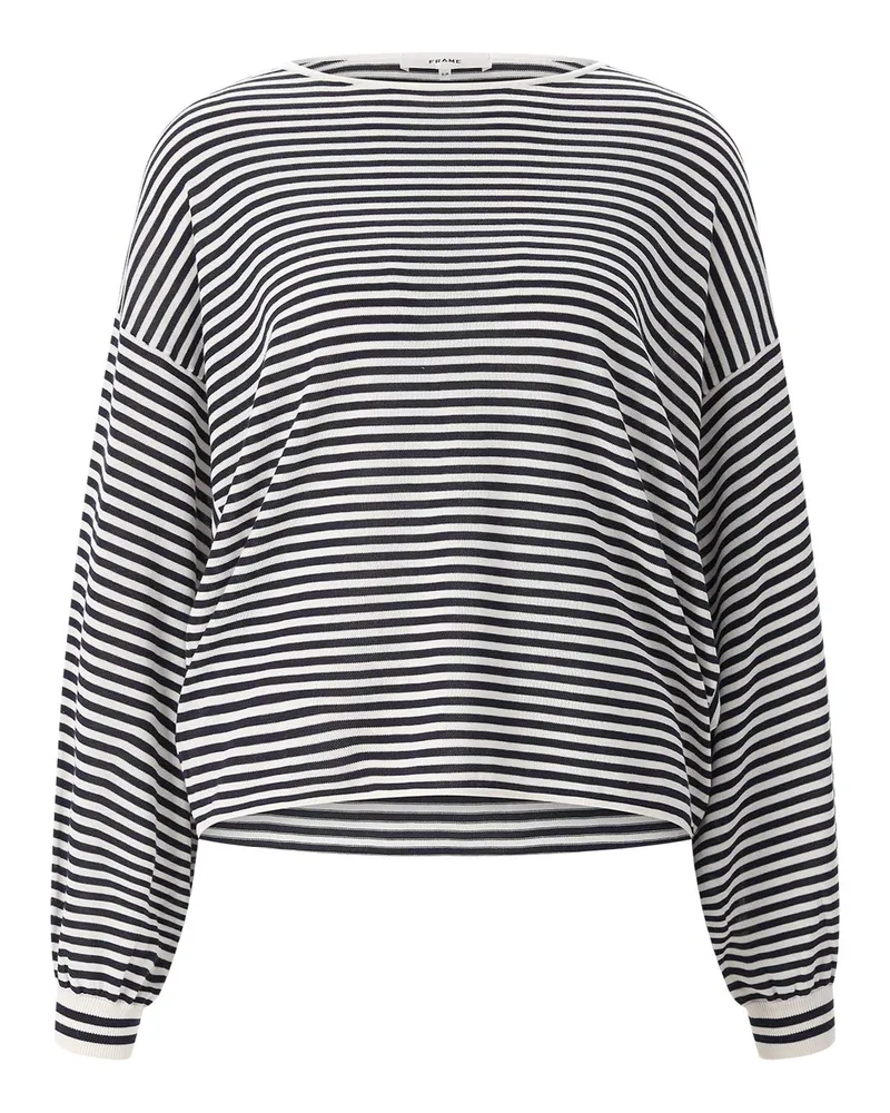 Frame Denim Oversized Strick-Sweatshirt Creme