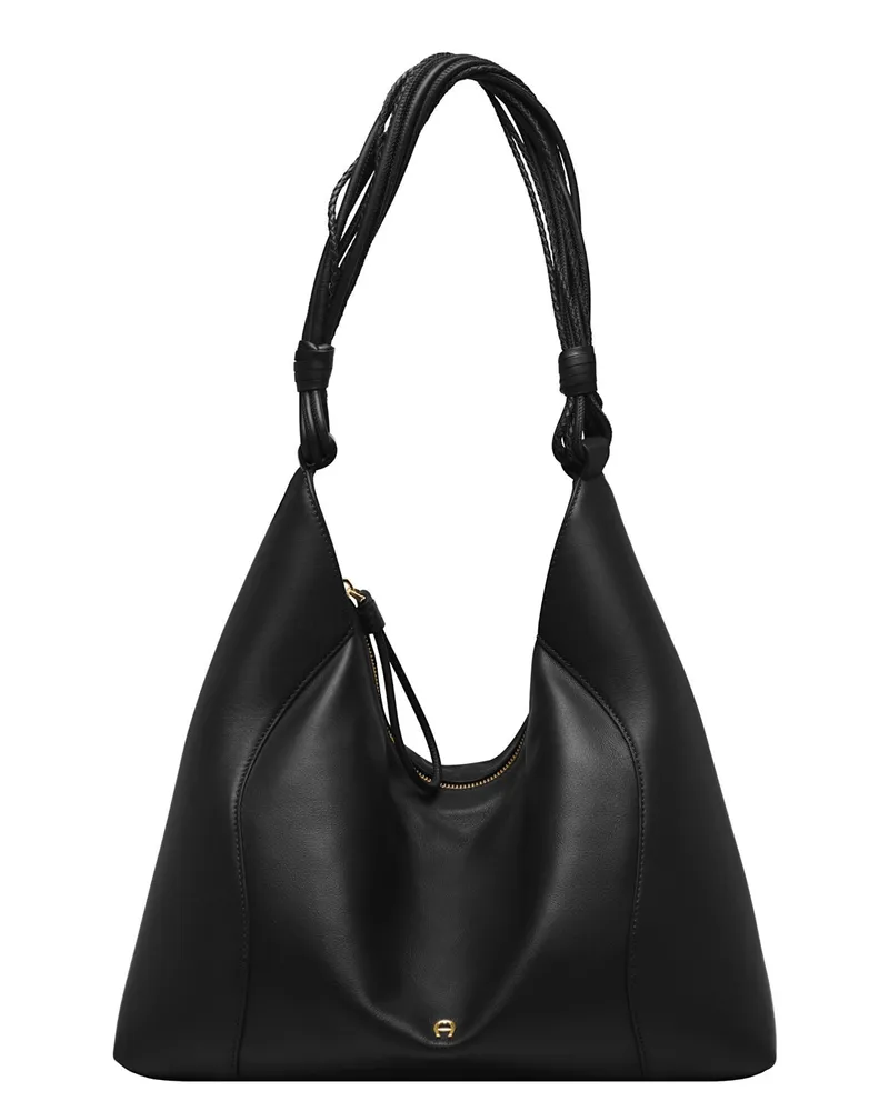 Aigner Tasche Giara aus Leder Schwarz