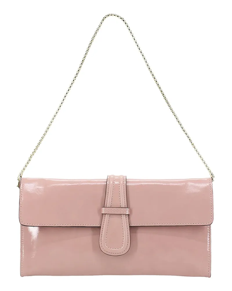 Abro Clutch Luna aus Leder Rosa