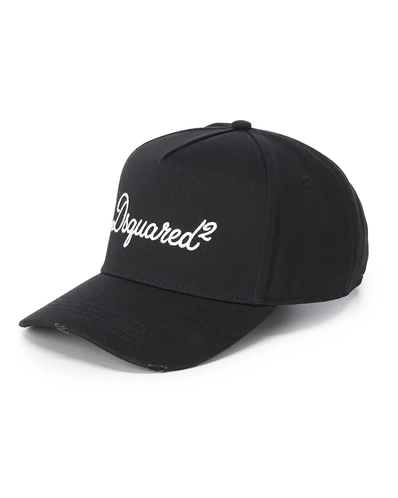 Dsquared2 Cap mit Schriftzug Schwarz