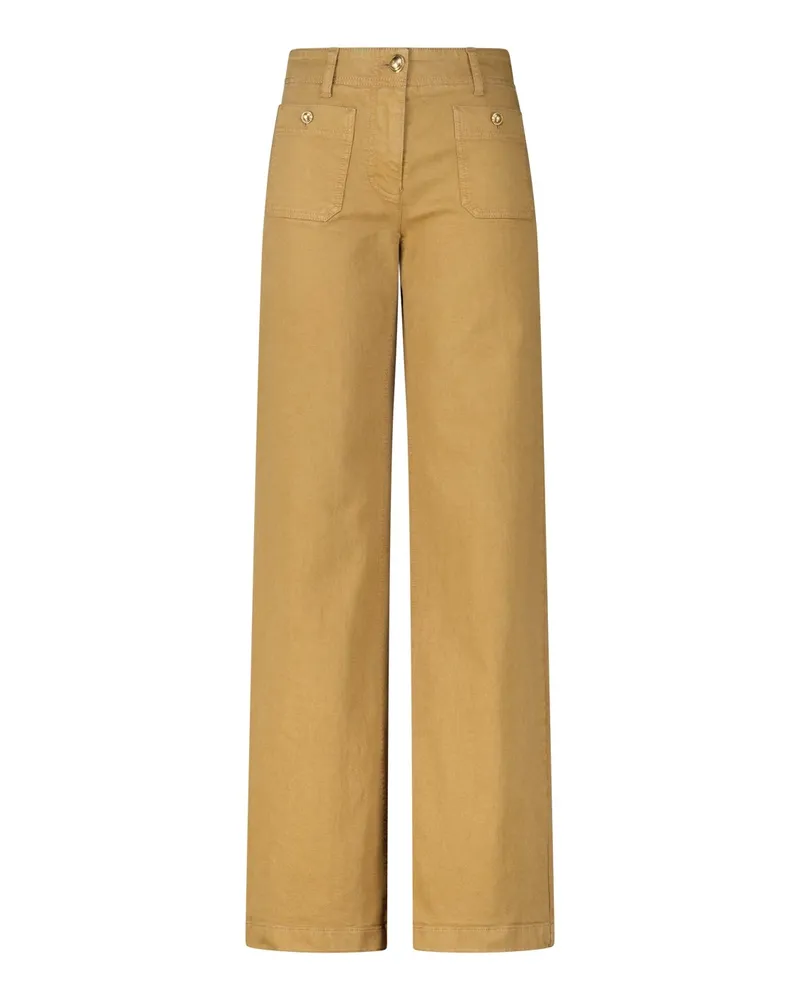 Luisa Cerano Wide-Leg Jeans Braun