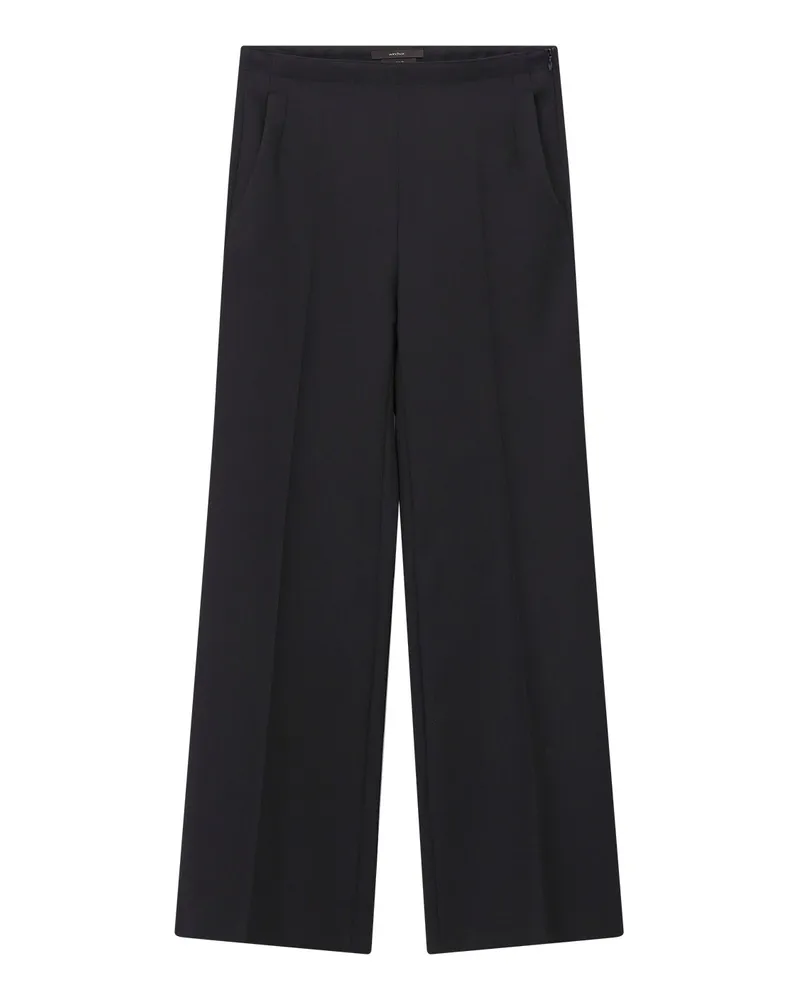 windsor. Slim-Fit Hose aus Viskose-Mix Schwarz