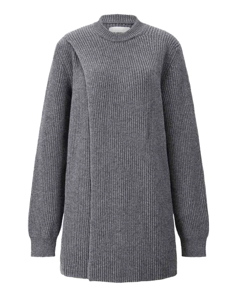 Jil Sander Strickkleid aus Wolle Grau