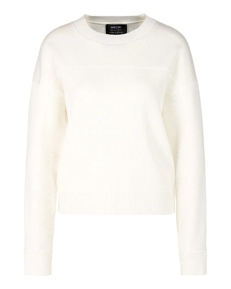 Marc Cain Pullover mit Ripp-Details Weiß