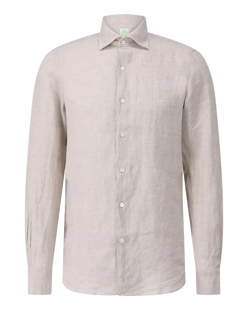 Finamore 1925 Leinen-Hemd Luigi Tokyo Beige