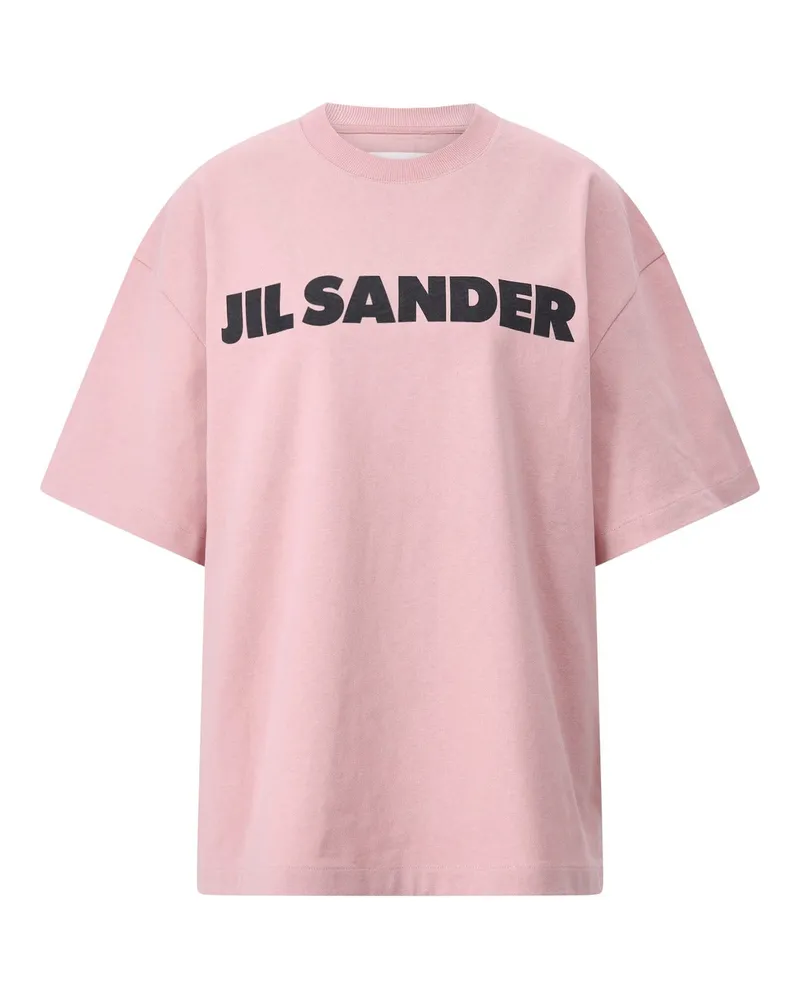 Jil Sander T-Shirt mit Logo Rosa