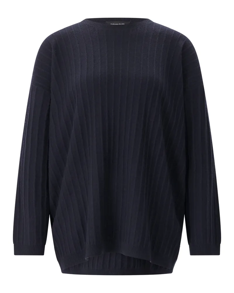 Fabiana Filippi Strickpullover mit Seide & Kaschmir Navy