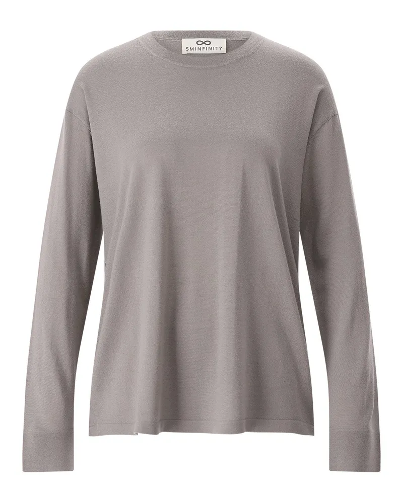 SMINFINITY Pullover aus Merinowolle Grau