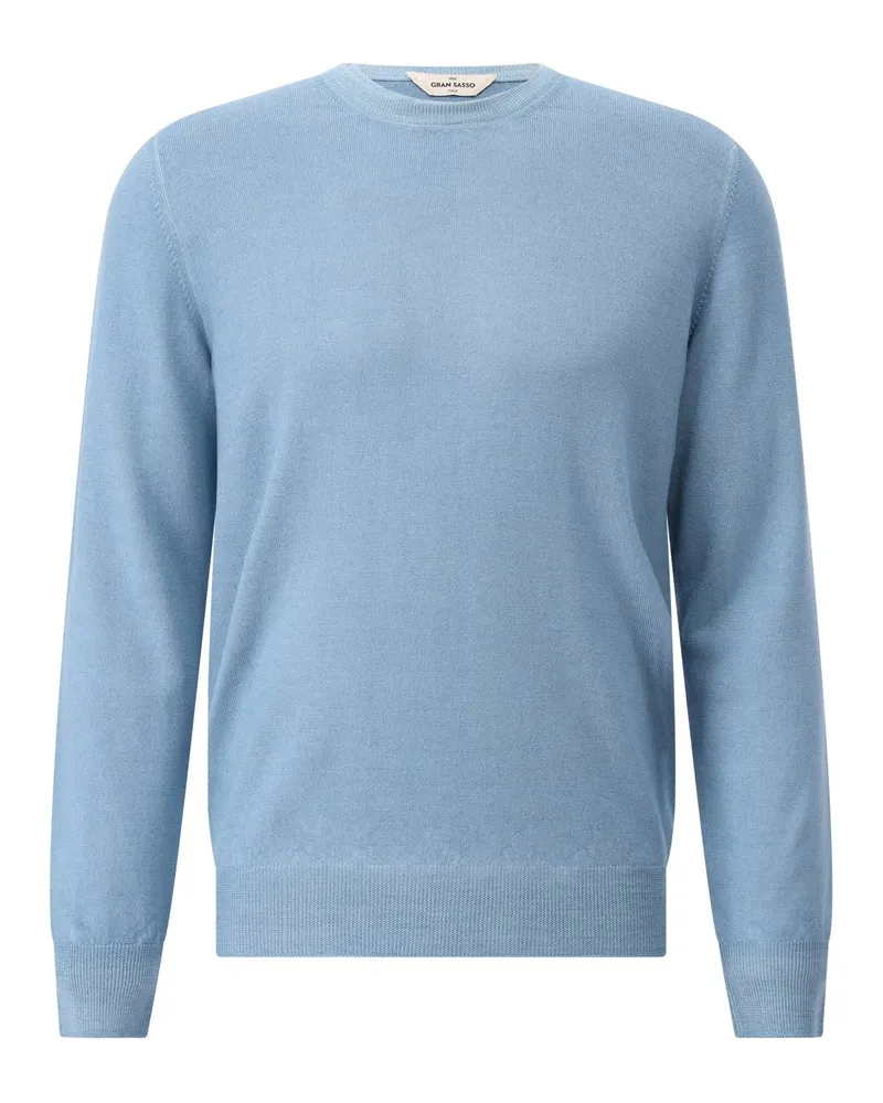 Gran Sasso Strickpullover aus Wolle Hellblau