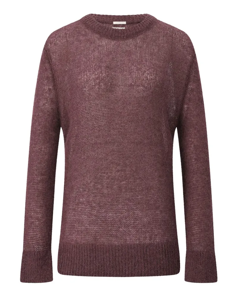 Massimo Alba Pullover Fenice aus Alpaka-Mix Dunkelrot
