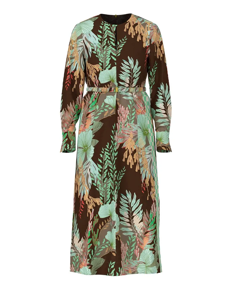 Marc Cain Maxikleid mit floralem Muster Multicolor