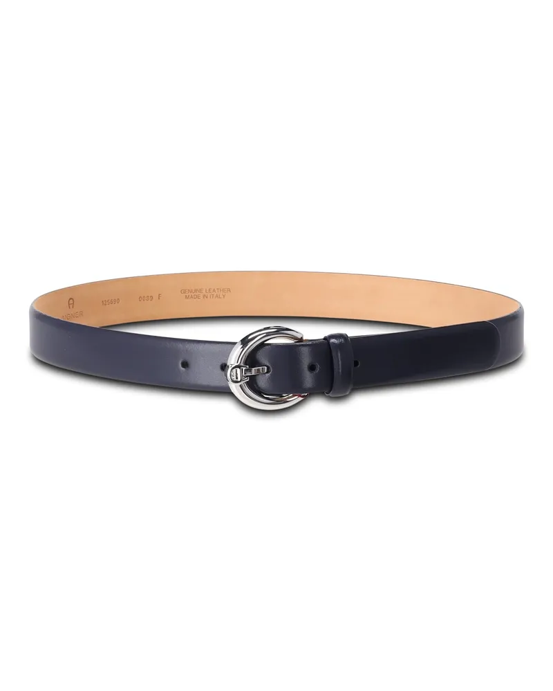 Aigner Gürtel Fashion aus Leder Dunkelblau