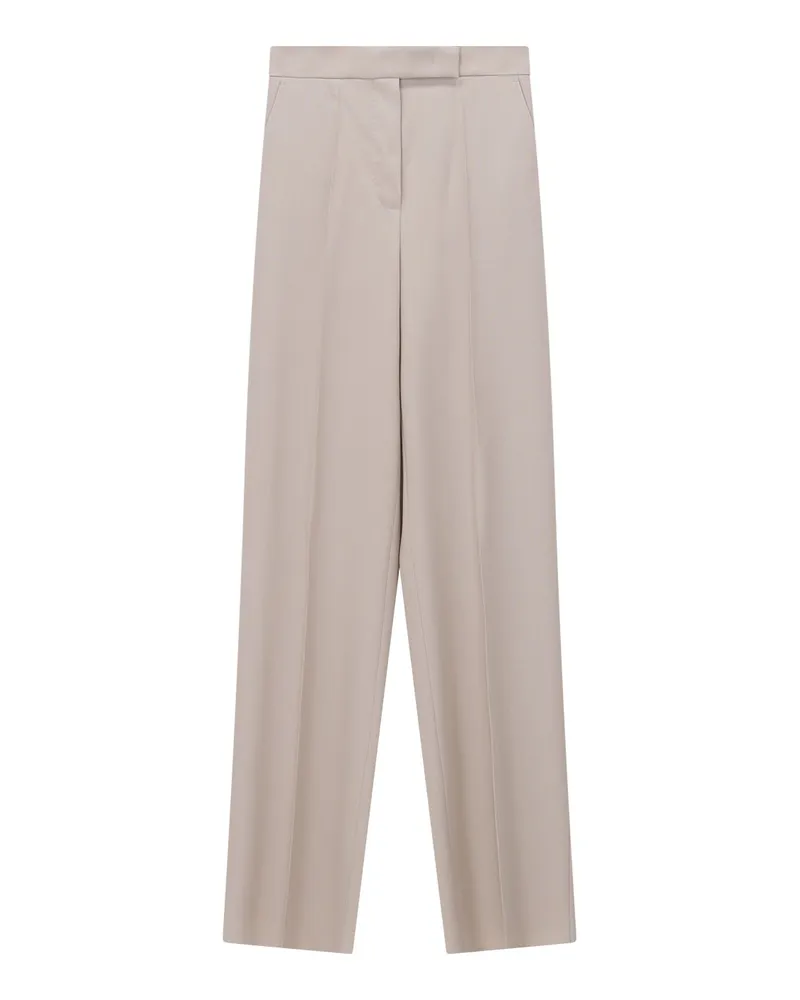 Max Mara Weite Stoffhose Girone Beige