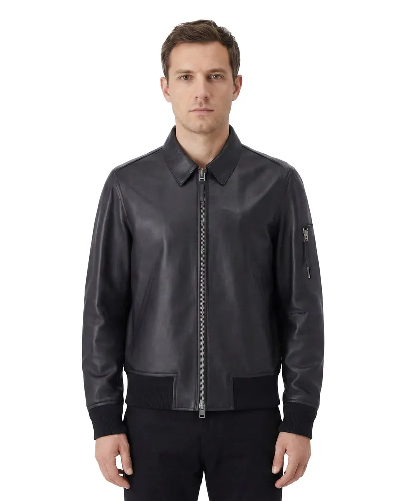 Tom Ford Blouson aus Nappaleder Schwarz
