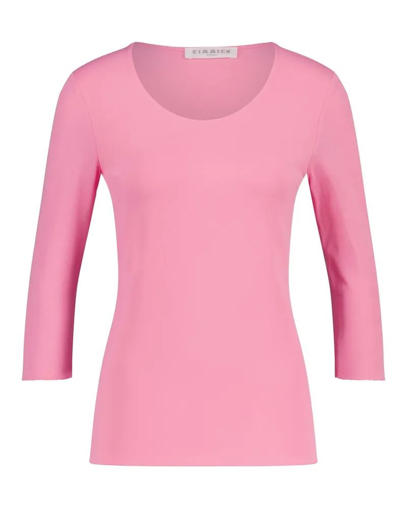 Kimmich Trikot Shirt aus Jersey mit 3/4-Ärmel Pink