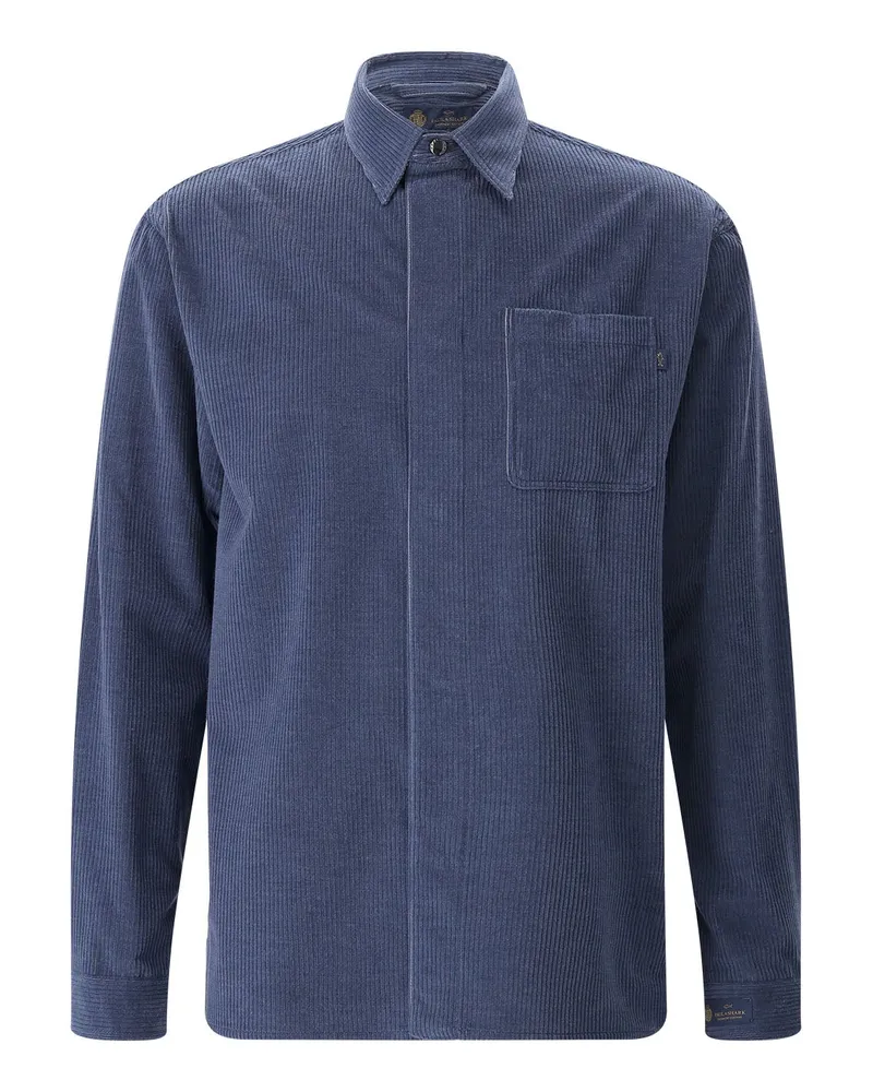 Paul & Shark Overshirt aus Kaschmir & Baumwolle Blau