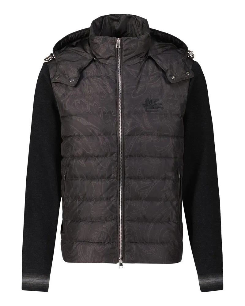 Etro Strickjacke mit Westen-Aufsatz Schwarz