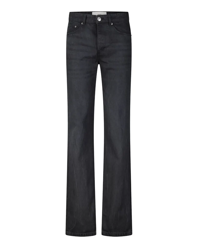 AMI Paris Regular-Fit Jeans aus Baumwolle Schwarz