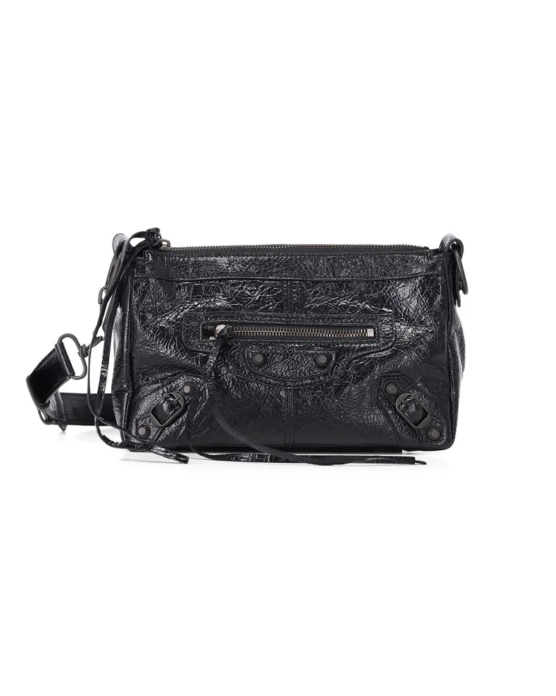 Balenciaga Tasche Le City Moto Mini Schwarz