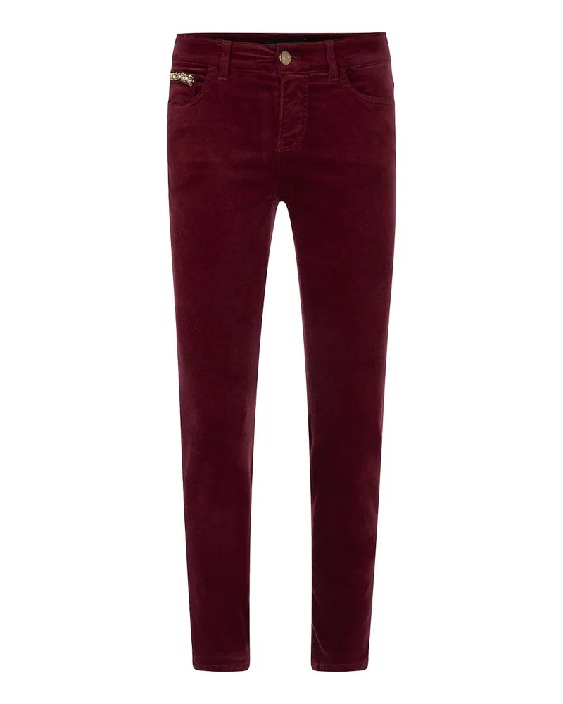 Marc Cain Slim-Fit Hose Dunkelrot