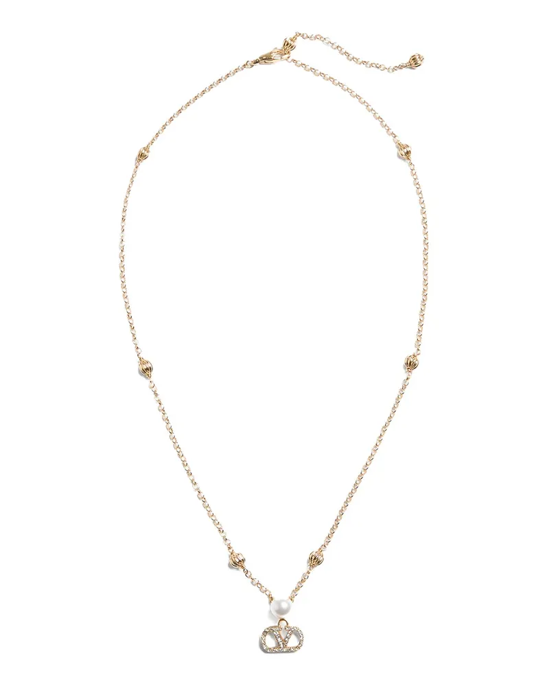 Valentino Garavani Vlogo Signature Halskette Gold