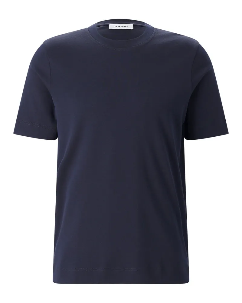Gran Sasso T-Shirt aus Baumwolle Dunkelblau