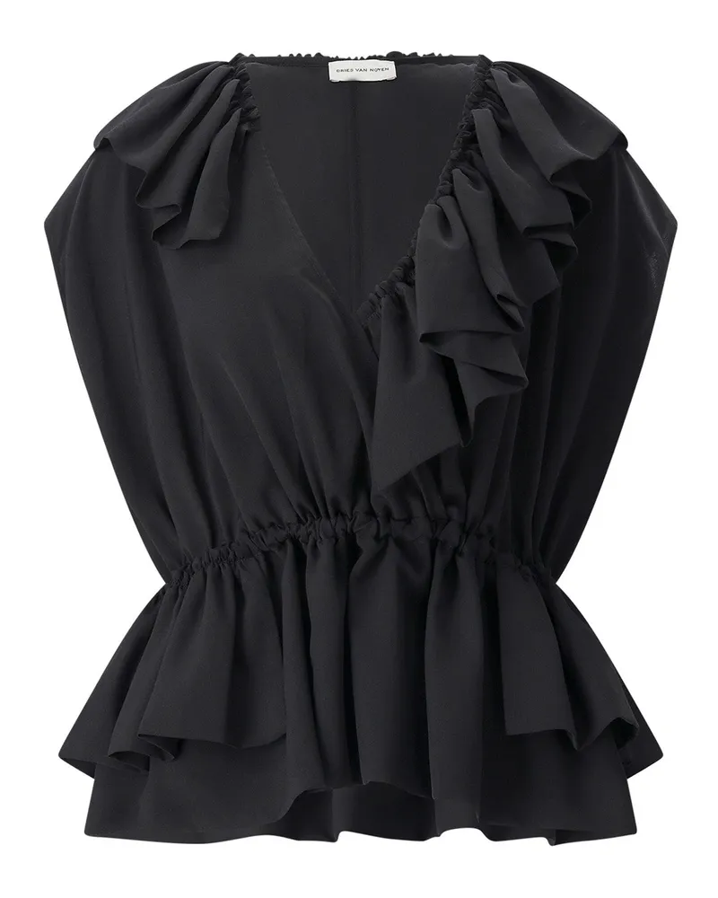 Dries van Noten Blusenshirt Cally Schwarz