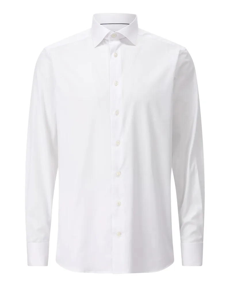 Eton Contemporary-Fit Twillhemd Weiß