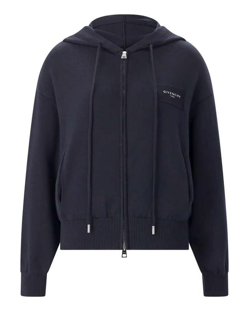 Givenchy Strickjacke aus Woll-Mix Navy