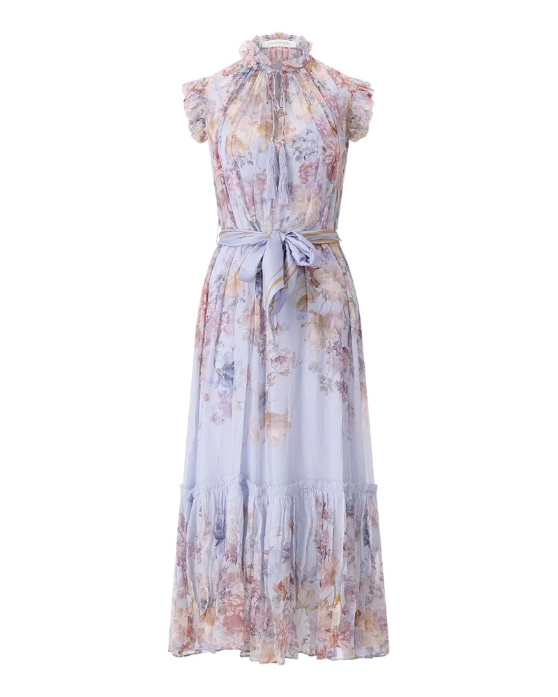Zimmermann Maxikleid Valiant Flutter Rosa