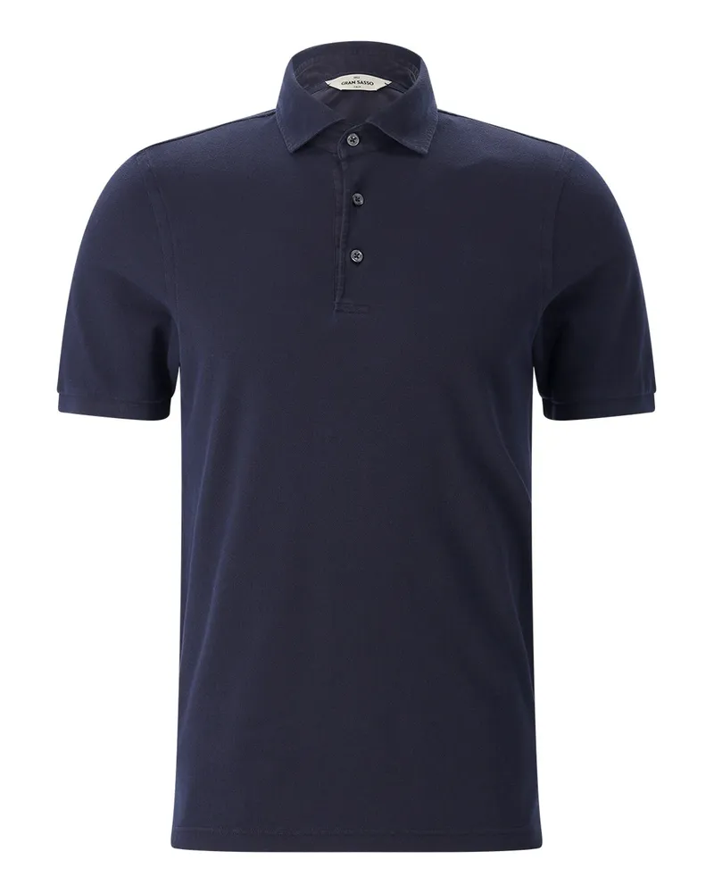Gran Sasso Poloshirt aus Baumwolle Dunkelblau