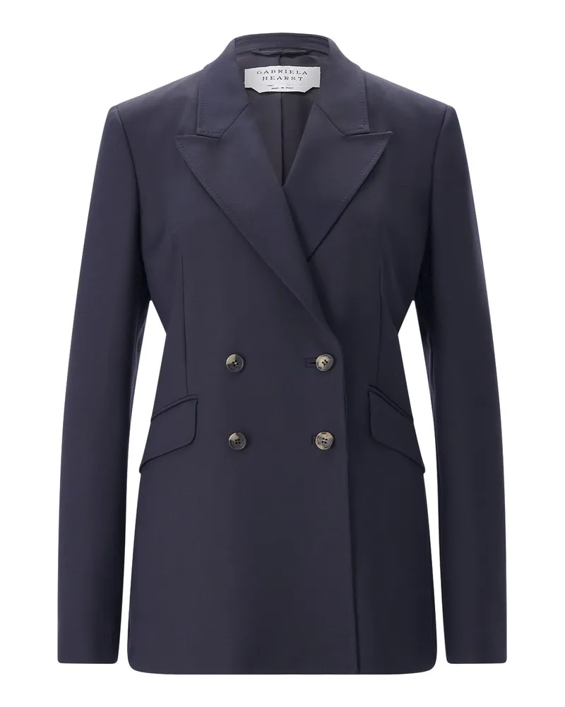 Gabriela Hearst Blazer Angela aus Wolle Navy