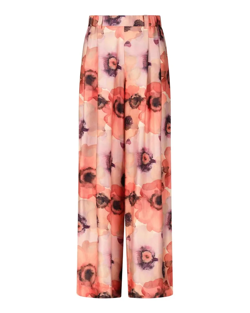 RAFFAELLO ROSSI  Satinhose Dominique mit Muster Rot