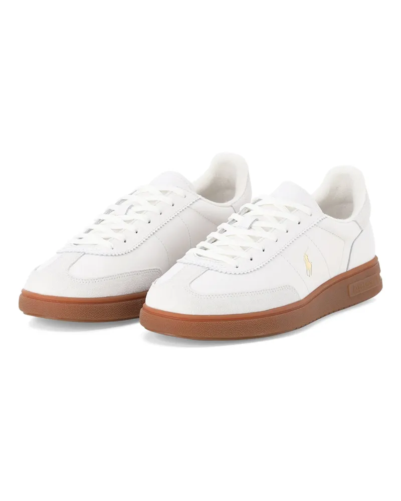 Ralph Lauren Sneaker aus Rindsleder Weiß