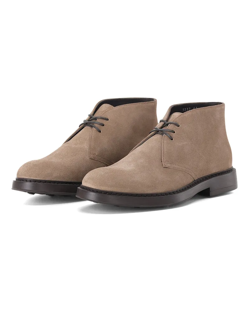 Doucal´s Schnürschuhe aus Leder Hellbraun