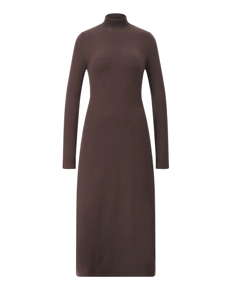 Max Mara Kleid Ocroma aus Wollgewebe Dunkelbraun