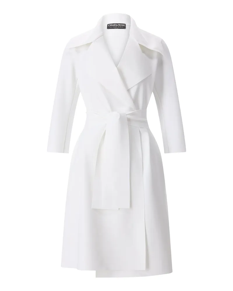 Chiara Boni Lange Jacke Casave Weiß
