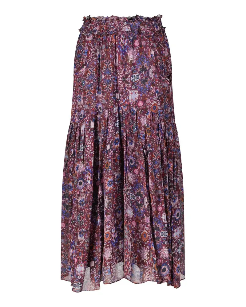 Isabel Marant Maxirock Besma mit Blumenprint Lila