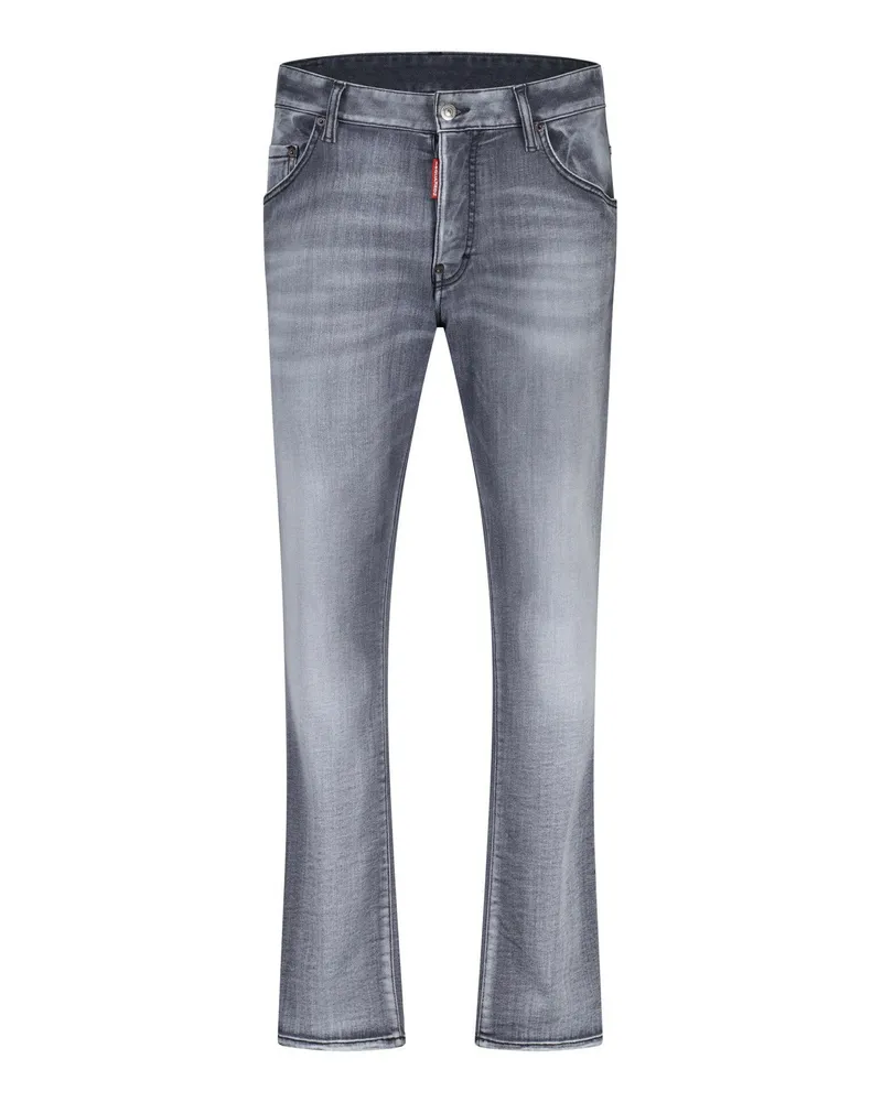 Dsquared2 Ausgewaschene Skater Jeans Grau