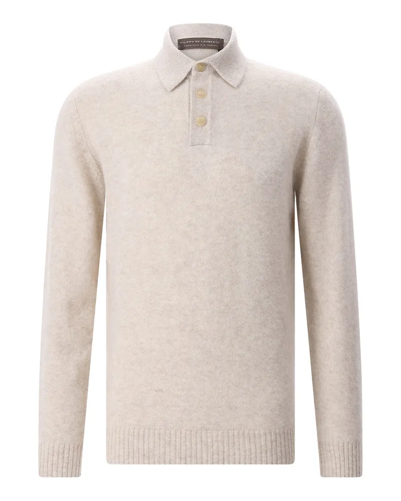 Filippo de Laurentiis Pullover aus Kaschmir-Seide-Mix Creme
